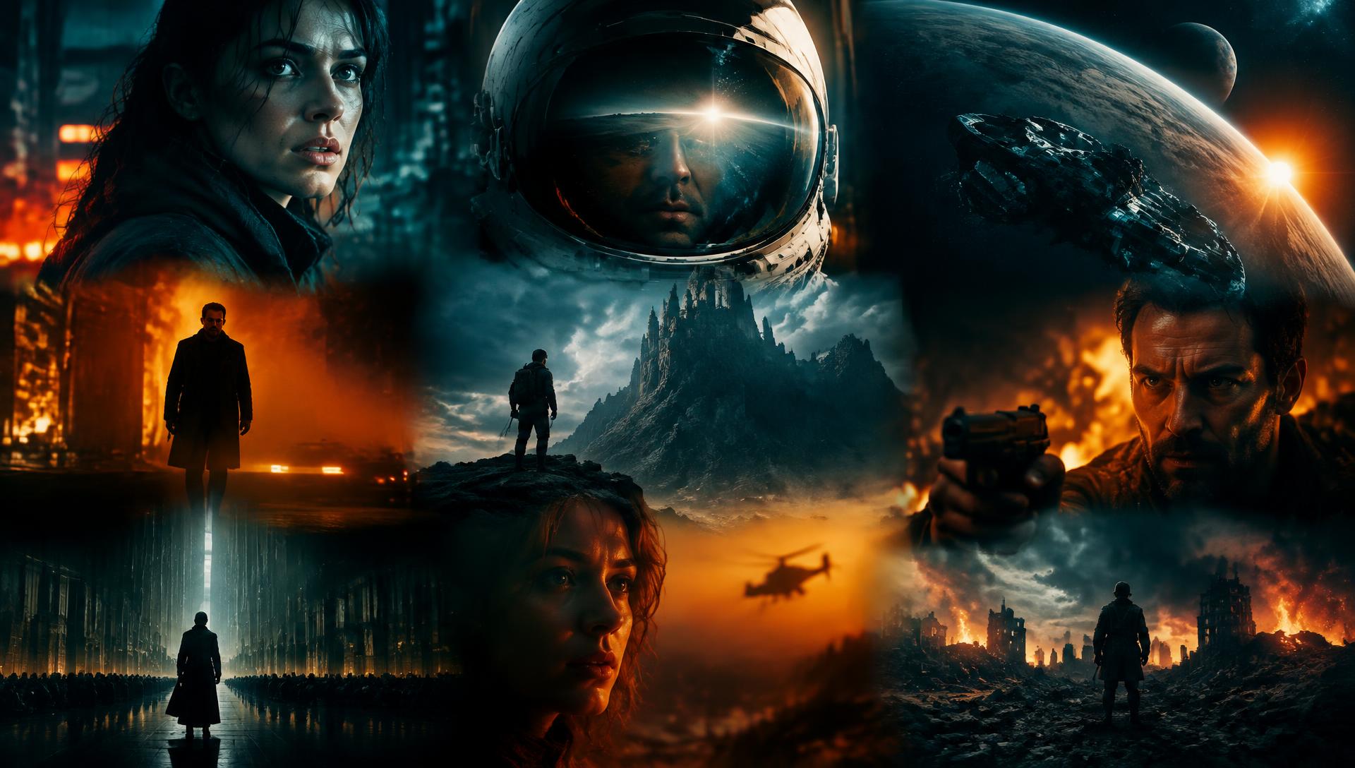 Scenes from featured films